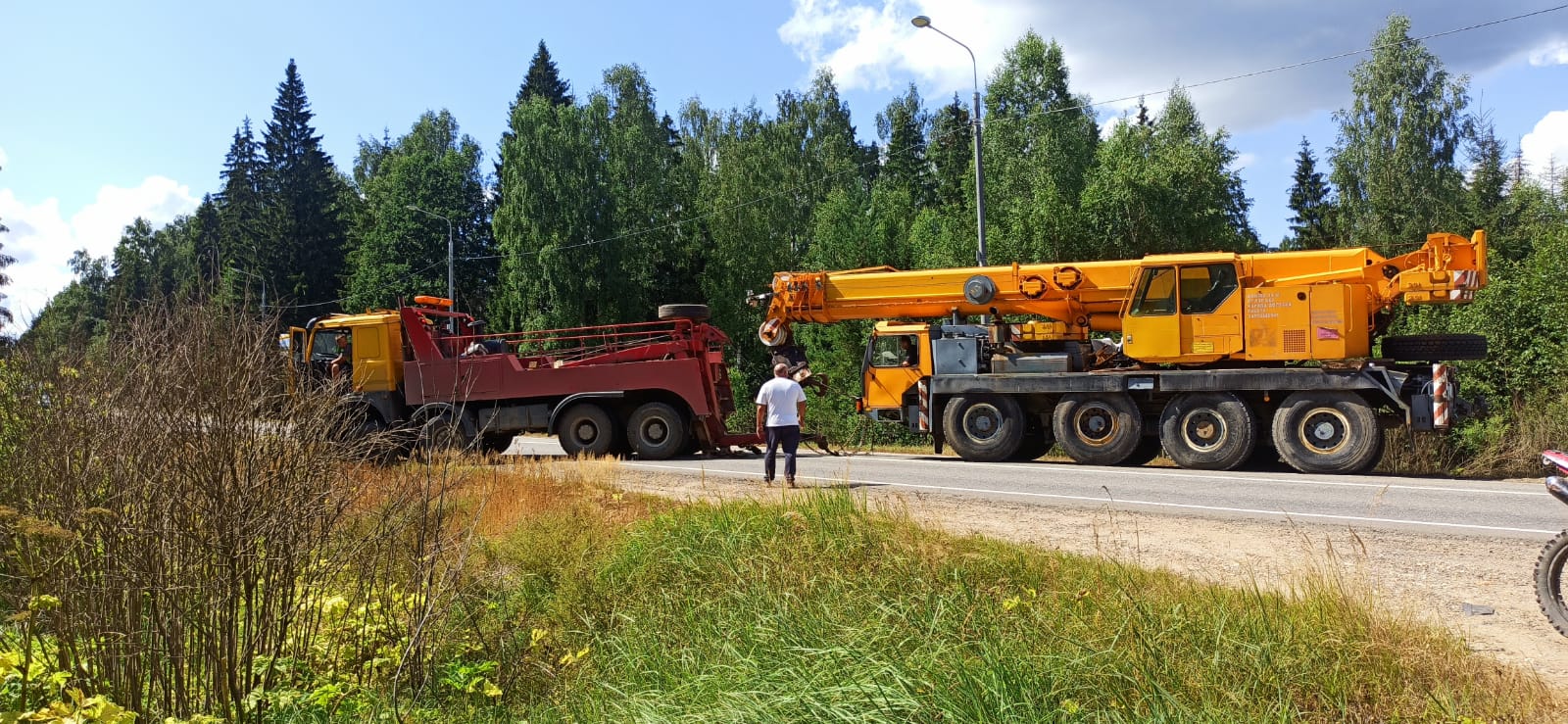 Эвакуация автокрана